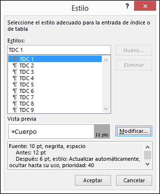 Desvincular tabla de contenido word 1 Desvincular tabla de contenido word